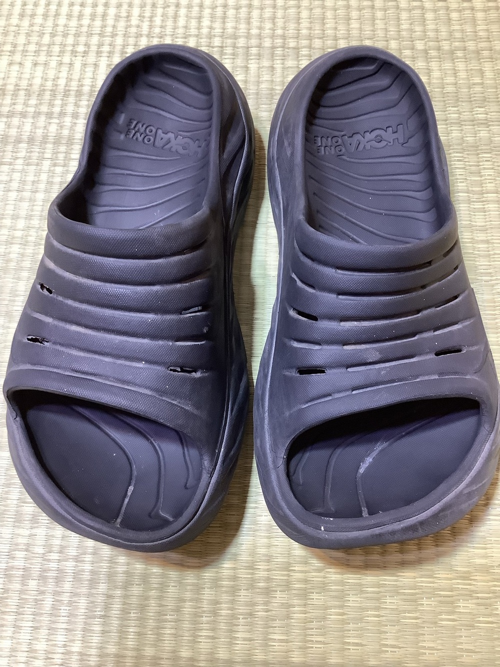 HOKA One One Black Ora Recovery Slide Sandals Synthetic Comfort Unisex